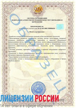 Образец сертификата соответствия (приложение) Совхоз имени Ленина Сертификат ISO 27001